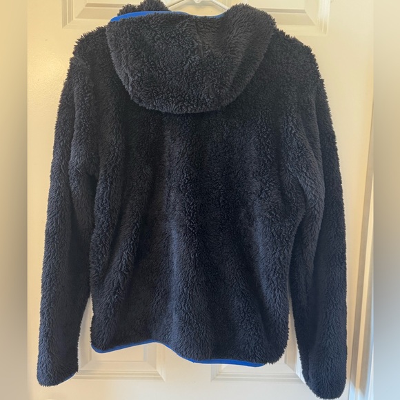 Eddie Bauer Kids Black and Gray Fleece Jacket with Hood - Picture 2 of 7